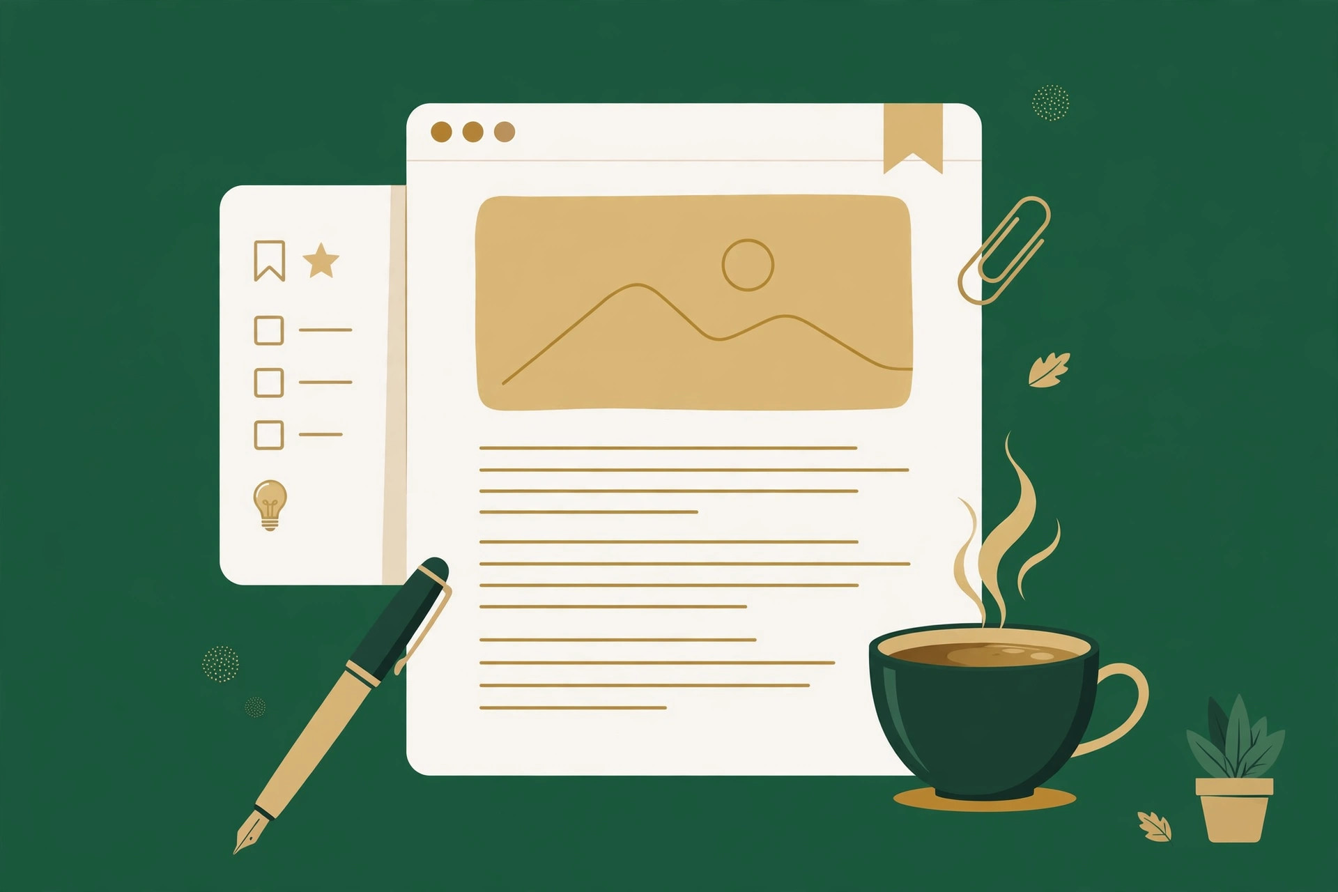 Content Marketing & Blogging course illustration